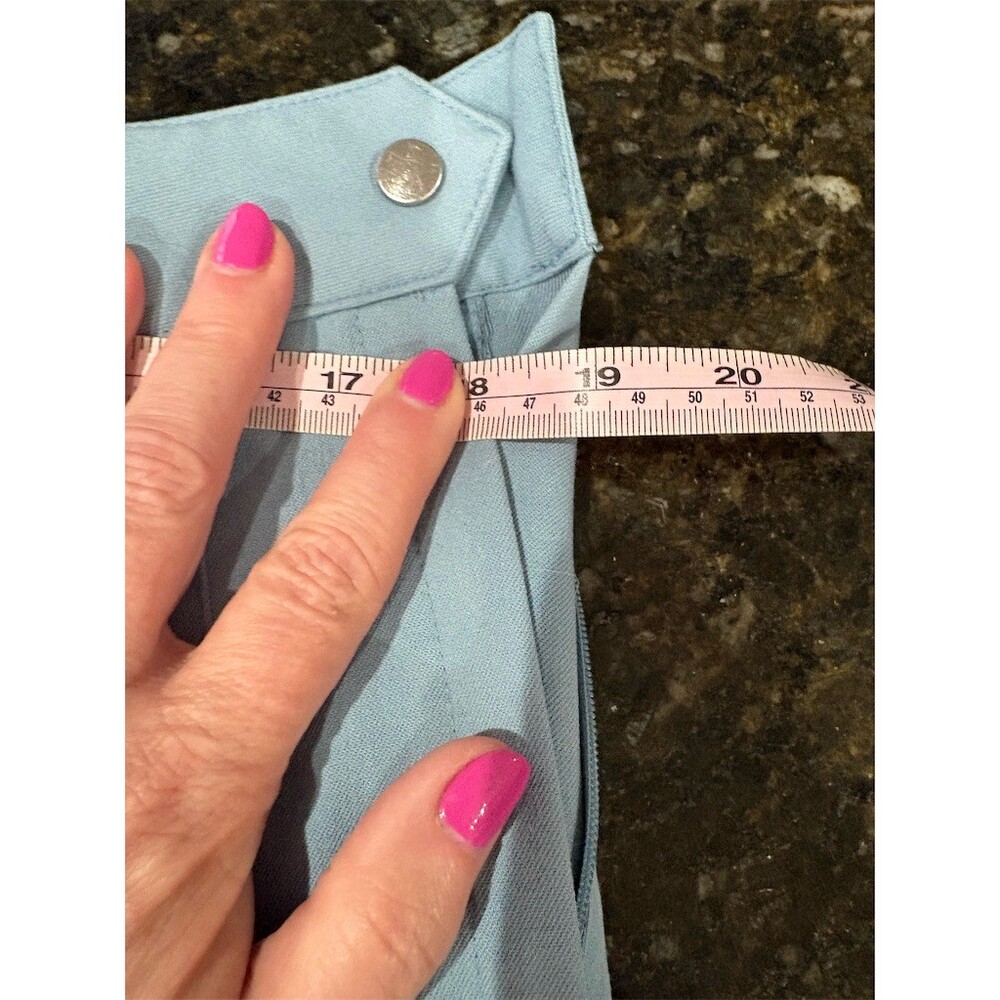 H&M Divided Skirt Womens Size 14 Light Blue Pleated Mini Schoolgirl Tennis - Picture 6 of 7